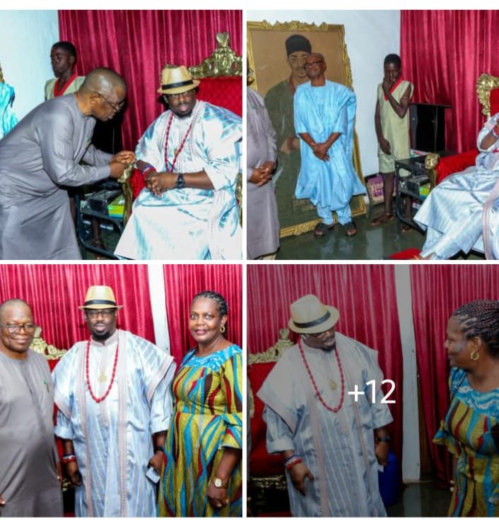 Courtesy visit to the Dein of Agbor